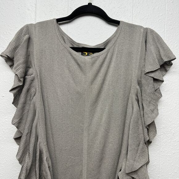 Serena Williams Womens Mini Dress Large Stretch Ruffle Party Event Evening - Picture 3 of 11